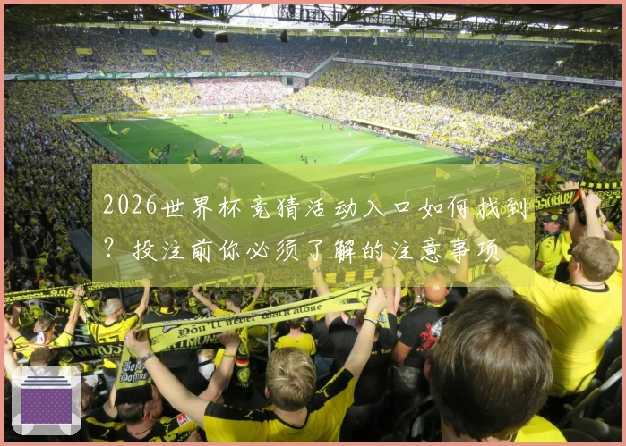 2026世界杯竞猜活动入口如何找到？投注前你必须了解的注意事项