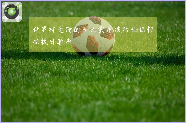 世界杯竞猜的五大实用技巧让你轻松提升胜率